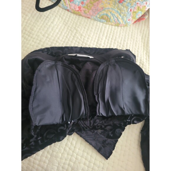 Bianca Nygard Black Burnt-out Velvet Button Up Shirt Sx 6 Whimsigoth - Picture 7 of 7